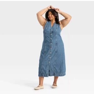 Universal Thread Blue Denim Dress